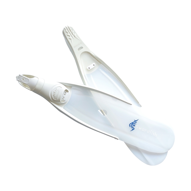 SwordFish Translucent White Removable Blade Fins